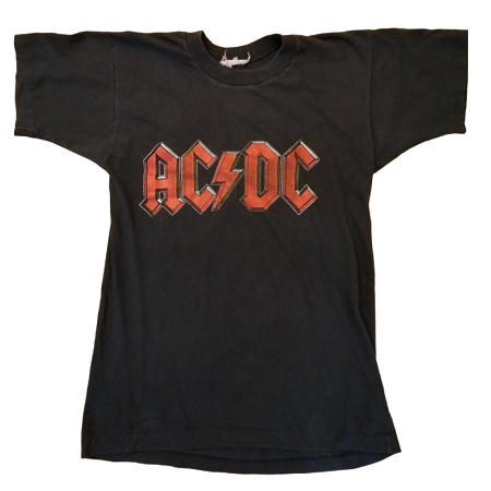 Shirt UK AC/DC 1980 recto