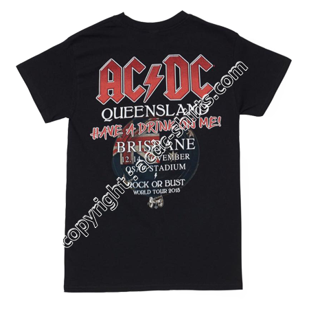 Shirt Australia AC/DC 2015-2016 verso