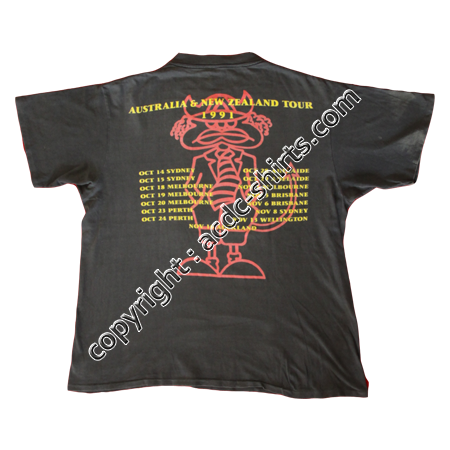 Shirt World AC/DC 1991 verso